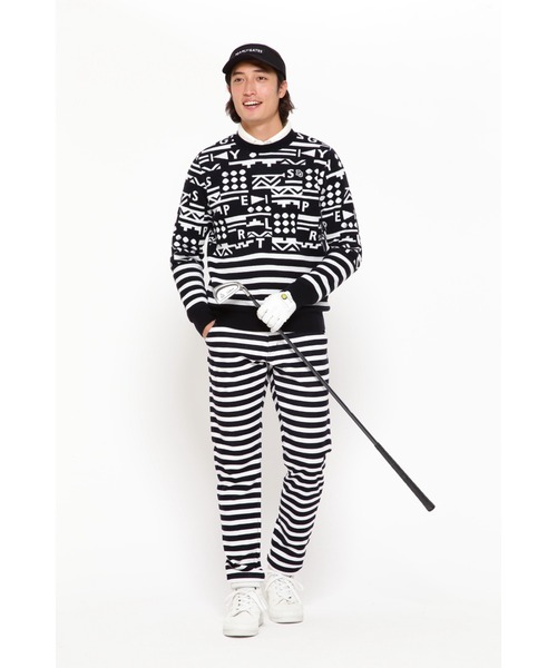 PEARLY GATES】ストレッチモールスキン 5ポケットパンツ ＜ボーダー