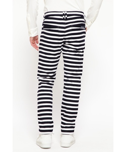 パーリーゲイツ モールスキン モダンナバホ柄 ストレッチロングパンツ Mサイズ PEARLY GATES】ストレッチモールスキン 5ポケットパンツ ＜ボーダー