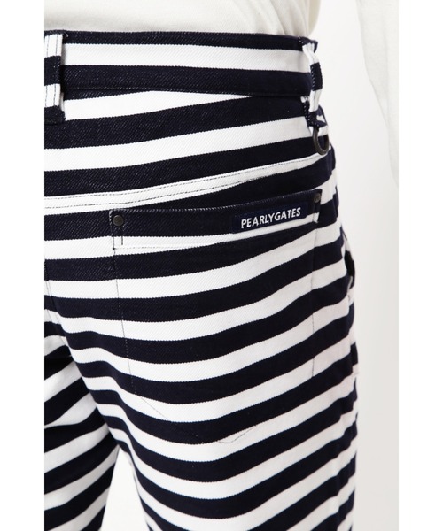 PEARLY GATES】ストレッチモールスキン 5ポケットパンツ ＜ボーダー