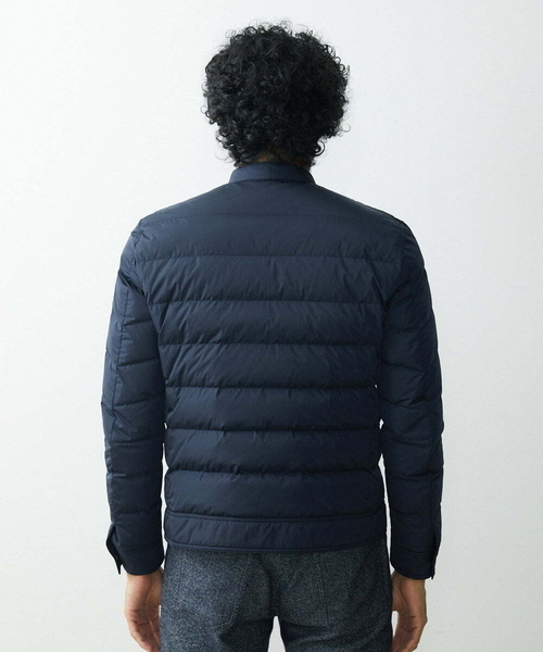 MICHEL KLEIN HOMME   （ミッシェルクランオム）の「パディングライダースブルゾン（ライダースジャケット・メンズ・ネイビー/グレー・MEDIUM/LARGE/X-LARGE）」の7枚目の写真