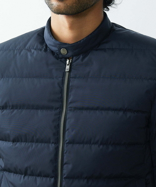 MICHEL KLEIN HOMME   （ミッシェルクランオム）の「パディングライダースブルゾン（ライダースジャケット・メンズ・ネイビー/グレー・MEDIUM/LARGE/X-LARGE）」の8枚目の写真