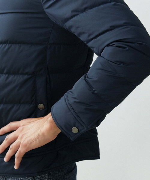 MICHEL KLEIN HOMME   （ミッシェルクランオム）の「パディングライダースブルゾン（ライダースジャケット・メンズ・ネイビー/グレー・MEDIUM/LARGE/X-LARGE）」の9枚目の写真