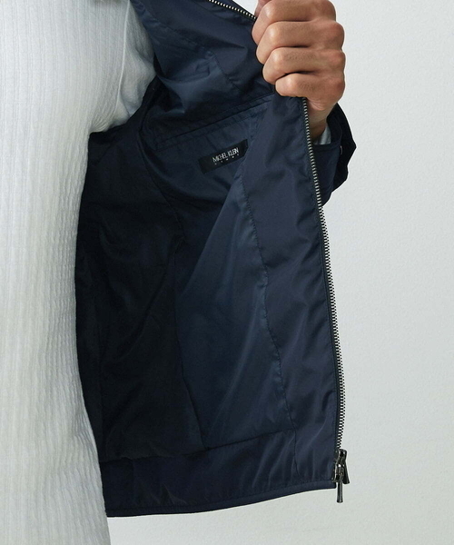 MICHEL KLEIN HOMME   （ミッシェルクランオム）の「パディングライダースブルゾン（ライダースジャケット・メンズ・ネイビー/グレー・MEDIUM/LARGE/X-LARGE）」の13枚目の写真
