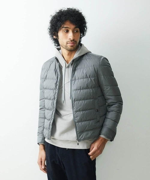 MICHEL KLEIN HOMME   （ミッシェルクランオム）の「パディングライダースブルゾン（ライダースジャケット・メンズ・ネイビー/グレー・MEDIUM/LARGE/X-LARGE）」の17枚目の写真