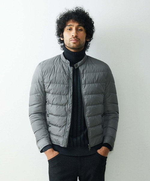 MICHEL KLEIN HOMME   （ミッシェルクランオム）の「パディングライダースブルゾン（ライダースジャケット・メンズ・ネイビー/グレー・MEDIUM/LARGE/X-LARGE）」の19枚目の写真