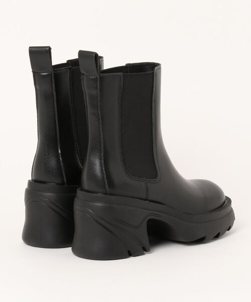 【極美品】◾️UNTISHOLD◾️サイドゴアブーツ◾️ブーティ◾️本革◾️ブラック セール】サイドゴア厚底ショートブーツ（ブーツ）｜Lace Ladies