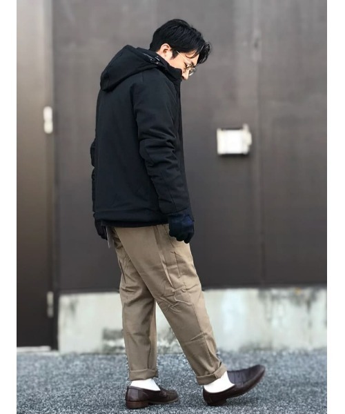 Right-on(ライトオン)の「ウールテックノンキルト中綿ジャケット(ブルゾン・メンズ・ブラック/ブラック×グレー・XL/L/M)」の15枚目の写真