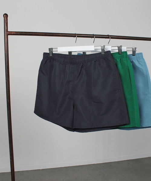FRUIT OF THE LOOM(フルーツオブザルーム)の「パックカラーショーツ / ゆったり / オーバーサイズ / ユニセックス / ペアルック / ウエストゴム / らくちん / カラバリ(その他パンツ・メンズ・グリーン/サックスブルー/オレンジ/パープル/ブラック/ベージュ・M/S/L/XL)」の2枚目の写真