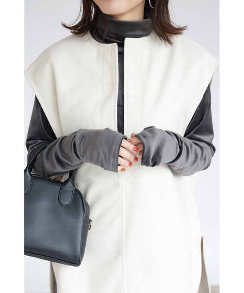 &. NOSTALGIA（アンドドットノスタルジア）の「【ZOZO限定】ベロアマキシワンピース（ワンピース・レディース・チャコールグレー/オリーブ・FREE）」の11枚目の写真