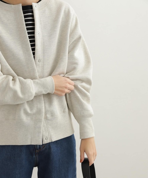 URBAN RESEARCH DOORS（アーバンリサーチドアーズ）の「裏起毛スウェットカーディガン（カーディガン/ボレロ・レディース・チャコールグレー/モカ/グレー・MEDIUM）」の12枚目の写真