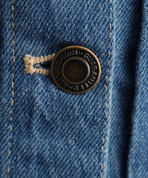 DRESKIP（ドレスキップ）の「◆【レディな着回しのマスト！】ノーカラーGジャン（デニムジャケット・レディース・ライトブルー/ライトグレー/ネイビー・02/03/04）」の8枚目の写真