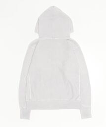 希少✨ATON エイトン フーディージップパーカー フロッキーロゴ ホワイト 2 ATON（エイトン）の「ATON (エイトン) NATURAL DYE URAKE