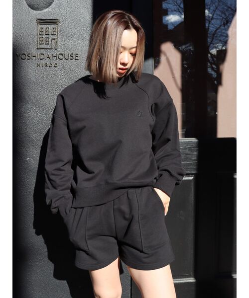 EVRIS（エヴリス）の「SUNNYラグランスウェットセットアップ（スウェット・レディース・ネイビー/ブラック/グレー・FREE）」の4枚目の写真