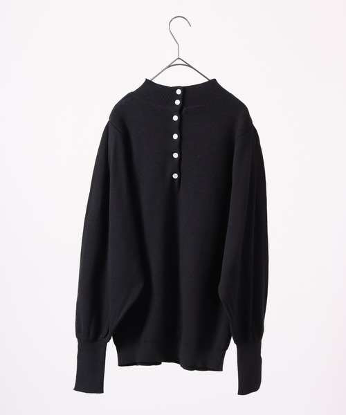 atONE(アットワン)の「atONE ハイネックバルーンスリーブセーター(ニット/セーター・レディース・バーガンディー/ダークグリーン/オフホワイト/杢グレー/ブラック/グレイッシュベージュ・M/LL/L)」の8枚目の写真