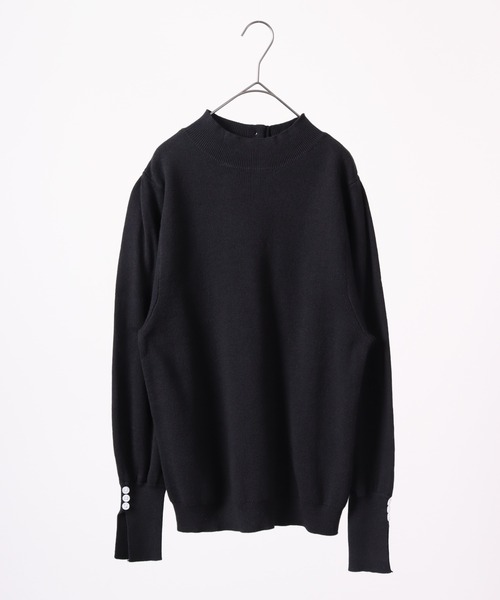 atONE(アットワン)の「atONE ハイネックバルーンスリーブセーター(ニット/セーター・レディース・バーガンディー/ダークグリーン/オフホワイト/杢グレー/ブラック/グレイッシュベージュ・M/LL/L)」の7枚目の写真