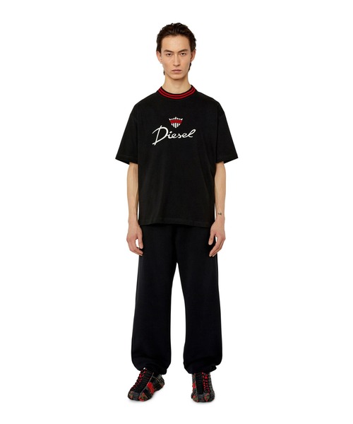 DIESEL（ディーゼル）の「メンズ Tシャツ クラウン ロゴエンブロイ