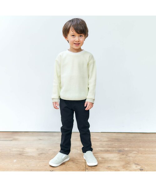 apres les cours（アプレレクール）の「カラフルツイル/7days Style pants_10分丈（その他パンツ・キッズ・ラベンダー/ブルー/ブラック/レッド/カーキ・90/100/110/120/130/80/140）」の10枚目の写真