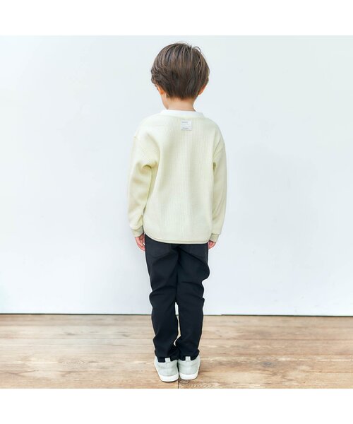 apres les cours（アプレレクール）の「カラフルツイル/7days Style pants_10分丈（その他パンツ・キッズ・ラベンダー/ブルー/ブラック/レッド/カーキ・90/100/110/120/130/80/140）」の13枚目の写真