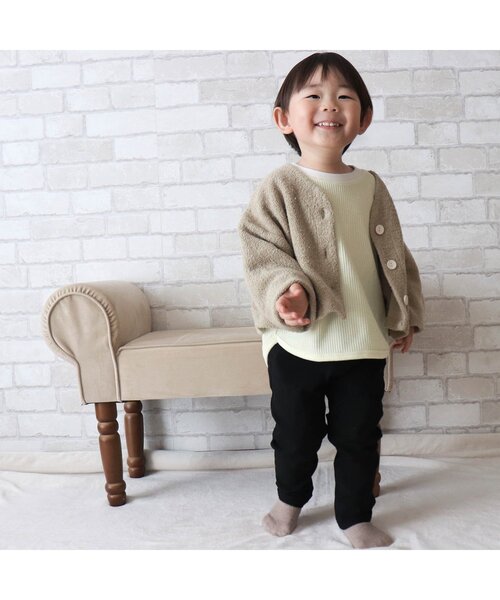 apres les cours（アプレレクール）の「カラフルツイル/7days Style pants_10分丈（その他パンツ・キッズ・ラベンダー/ブルー/ブラック/レッド/カーキ・90/100/110/120/130/80/140）」の15枚目の写真