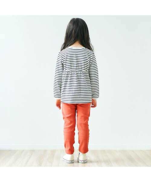 apres les cours（アプレレクール）の「カラフルツイル/7days Style pants_10分丈（その他パンツ・キッズ・ラベンダー/ブルー/ブラック/レッド/カーキ・90/100/110/120/130/80/140）」の11枚目の写真