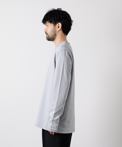 ATTACHMENT（アタッチメント）の「コットン  ダブルフェイス  L/S TEE  /  COTTON DOUBLE FACE L/S TEE（Tシャツ/カットソー・メンズ・ライトブルー/ダークグレー/ホワイト/ブラック・1/3/2）」の5枚目の写真