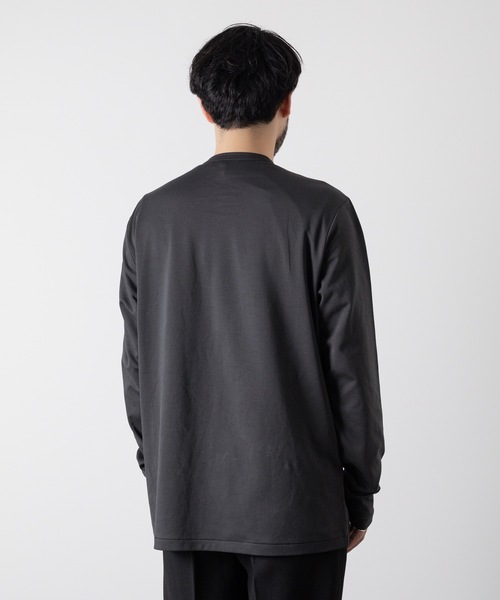 ATTACHMENT（アタッチメント）の「コットン  ダブルフェイス  L/S TEE  /  COTTON DOUBLE FACE L/S TEE（Tシャツ/カットソー・メンズ・ライトブルー/ダークグレー/ホワイト/ブラック・1/3/2）」の20枚目の写真