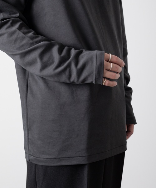 ATTACHMENT（アタッチメント）の「コットン  ダブルフェイス  L/S TEE  /  COTTON DOUBLE FACE L/S TEE（Tシャツ/カットソー・メンズ・ライトブルー/ダークグレー/ホワイト/ブラック・1/3/2）」の8枚目の写真