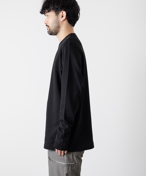 ATTACHMENT（アタッチメント）の「コットン  ダブルフェイス  L/S TEE  /  COTTON DOUBLE FACE L/S TEE（Tシャツ/カットソー・メンズ・ライトブルー/ダークグレー/ホワイト/ブラック・1/3/2）」の17枚目の写真