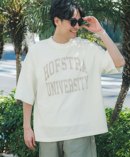 coca(coca)(コカ)の「メンズカレッジプリント半袖Tシャツ(Tシャツ/カットソー・メンズ・ブラック/ネイビー/ホワイト・M/L/XL)」の1枚目の写真