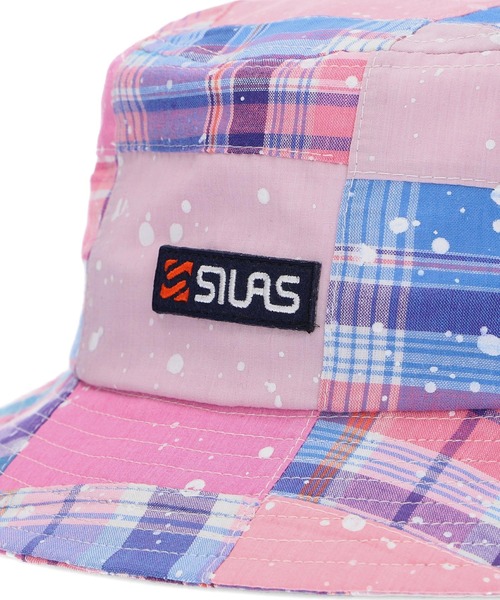 SILAS(サイラス)の「SPLASH PATCHWORK HAT(ハット・メンズ・ライトブルー/ピンク・ONE SIZE)」の7枚目の写真