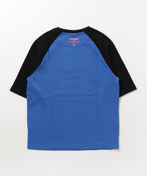 AAPE BY A BATHING APE(エーエイプバイアベイシングエイプ)の「AAPE THREE-QUARTER SLEEVE TEE(Tシャツ/カットソー・レディース・ホワイト/ネイビー・XX-SMALL/X-SMALL)」の11枚目の写真