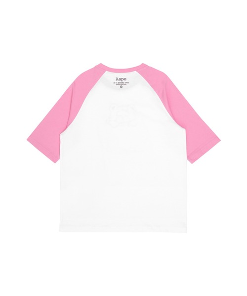 AAPE BY A BATHING APE(エーエイプバイアベイシングエイプ)の「AAPE THREE-QUARTER SLEEVE TEE(Tシャツ/カットソー・レディース・ホワイト/ネイビー・XX-SMALL/X-SMALL)」の5枚目の写真