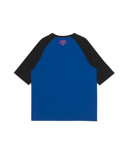 AAPE BY A BATHING APE(エーエイプバイアベイシングエイプ)の「AAPE THREE-QUARTER SLEEVE TEE(Tシャツ/カットソー・レディース・ホワイト/ネイビー・XX-SMALL/X-SMALL)」の8枚目の写真