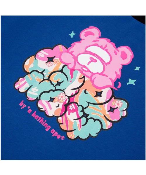 AAPE BY A BATHING APE(エーエイプバイアベイシングエイプ)の「AAPE THREE-QUARTER SLEEVE TEE(Tシャツ/カットソー・レディース・ホワイト/ネイビー・XX-SMALL/X-SMALL)」の9枚目の写真
