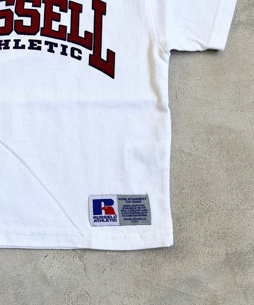 Russell Athletic（ラッセルアスレティック）の「【RUSSELL】プリントTee(100～150cm)（Tシャツ/カットソー・キッズ・チャコール/ラベンダー/マスタード/グリーン/ブラウン/ライトブルー/オフホワイト/杢グレー・100/110/120/130/140/150）」の11枚目の写真