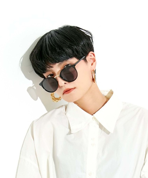 Settimissimo（セッティミッシモ）の「UVカットフロントメタルボストンサングラス（サングラス・レディース・ブラック/ブラウン・FREE）」の12枚目の写真