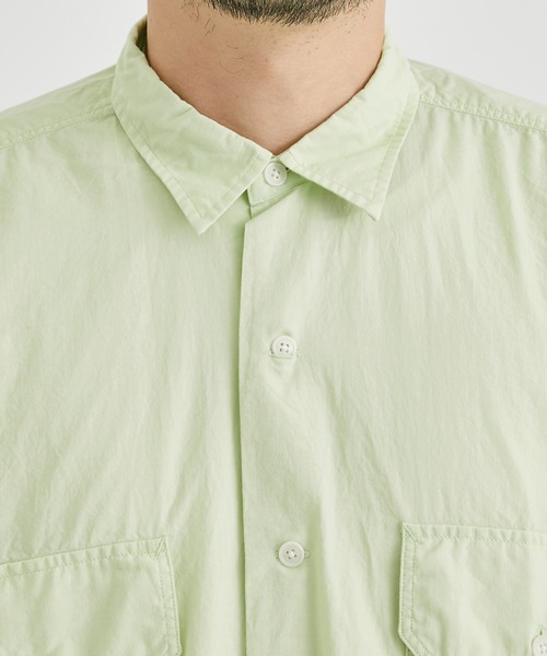 THE NORTH FACE PURPLE LABEL（ザ ノースフェイス パープルレーベル）の「【THE NORTH FACE PURPLE LABEL/ザノースフェイスパープルレーベル】Field L/S Shirt/フィールドL/Sシャツ（シャツ/ブラウス・メンズ・グリーン/ホワイト・2/3）」の11枚目の写真