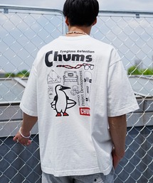 【ムラサキスポーツ別注】CHUMS/チャムス ヘビーウエイト オーバーサイズ バックプリントTシャツ/クルーネック コットンT CH01-2247