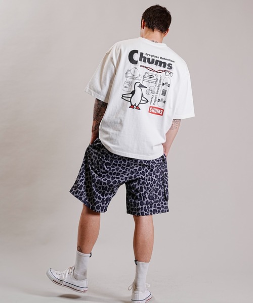 CHUMS（チャムス）の「【ムラサキスポーツ別注】CHUMS/チャムス ヘビーウエイト オーバーサイズ バックプリントTシャツ/クルーネック コットンT CH01-2247（Tシャツ/カットソー・メンズ・ベージュ/ホワイト/ブラック・M/S/L/XL）」の7枚目の写真