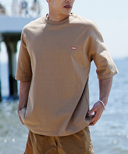 CHUMS（チャムス）の「【ムラサキスポーツ別注】CHUMS/チャムス ヘビーウエイト オーバーサイズ バックプリントTシャツ/クルーネック コットンT CH01-2247（Tシャツ/カットソー・メンズ・ベージュ/ホワイト/ブラック・M/S/L/XL）」の16枚目の写真