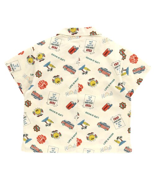 BREEZE(ブリーズ)の「3柄オープンカラーシャツ(シャツ/ブラウス・キッズ・レインボー/キナリ/インディゴブルー・120/110/140/90/130/100/80)」の10枚目の写真