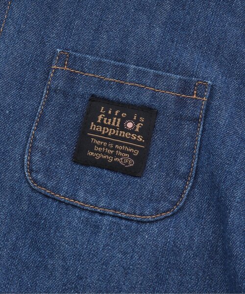 BREEZE(ブリーズ)の「3柄オープンカラーシャツ(シャツ/ブラウス・キッズ・レインボー/キナリ/インディゴブルー・120/110/140/90/130/100/80)」の13枚目の写真