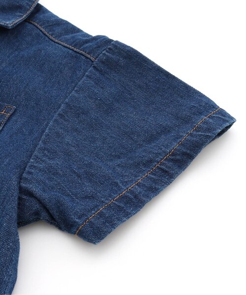 BREEZE(ブリーズ)の「3柄オープンカラーシャツ(シャツ/ブラウス・キッズ・レインボー/キナリ/インディゴブルー・120/110/140/90/130/100/80)」の15枚目の写真