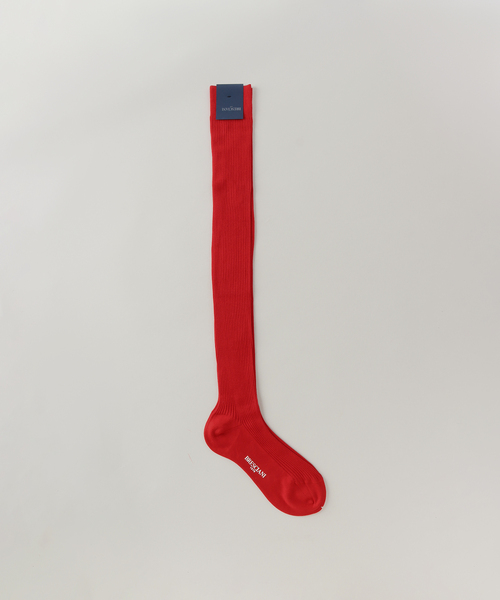 Bresciani（ブレシアニ）の「【BRESCIANI/ブレッシアーニ】コットンリブ ニーハイソックス（ソックス/靴下・レディース・レッド/ピンク/ネイビー・MEDIUM）」の10枚目の写真