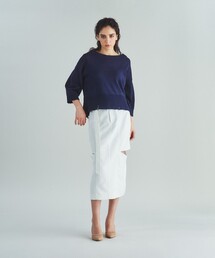 GRACE CLASS | クラッシュヘムクロップトトップ(ニット/セーター)