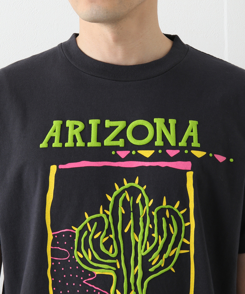 WESTOVERALLS（ウエストオーバーオールズ）の「【WESTOVERALLS / ウェストオーバーオールズ】ARIZONA NEON T（Tシャツ/カットソー・メンズ・ブラック・LARGE）」の6枚目の写真