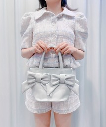 lilLilly | ダブルリボンバッグ(ハンドバッグ)