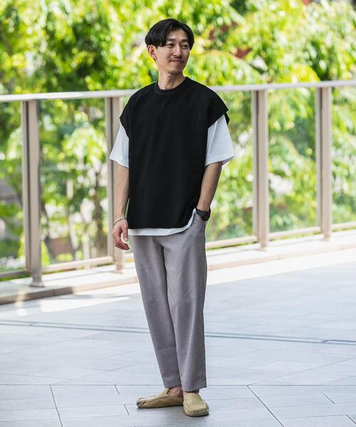 ITEMS URBANRESEARCH（アイテムズ アーバンリサーチ）の「エステルトロ イージーテーパードパンツ（その他パンツ・メンズ・グレー/ブラック/ブラウン/ブルー・MEDIUM/LARGE）」の9枚目の写真