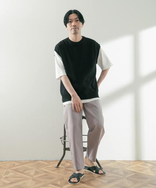 ITEMS URBANRESEARCH（アイテムズ アーバンリサーチ）の「エステルトロ イージーテーパードパンツ（その他パンツ・メンズ・グレー/ブラック/ブラウン/ブルー・MEDIUM/LARGE）」の13枚目の写真
