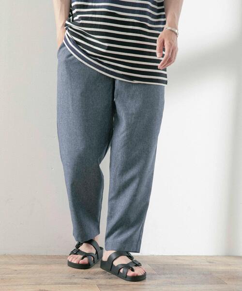 ITEMS URBANRESEARCH（アイテムズ アーバンリサーチ）の「エステルトロ イージーテーパードパンツ（その他パンツ・メンズ・グレー/ブラック/ブラウン/ブルー・MEDIUM/LARGE）」の6枚目の写真